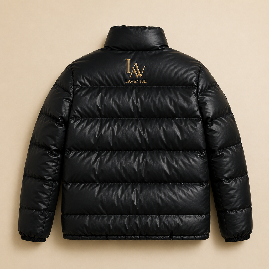 LaVenise Herren Premium-Winterjacke – Schwarz