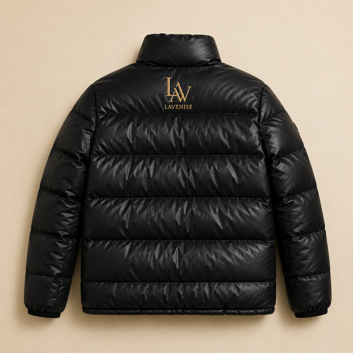 LaVenise Herren Premium-Winterjacke – Schwarz