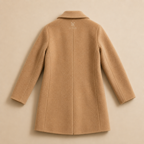 LaVenise Damen Wollmantel – Camel | Schurwolle &amp; Cashmere