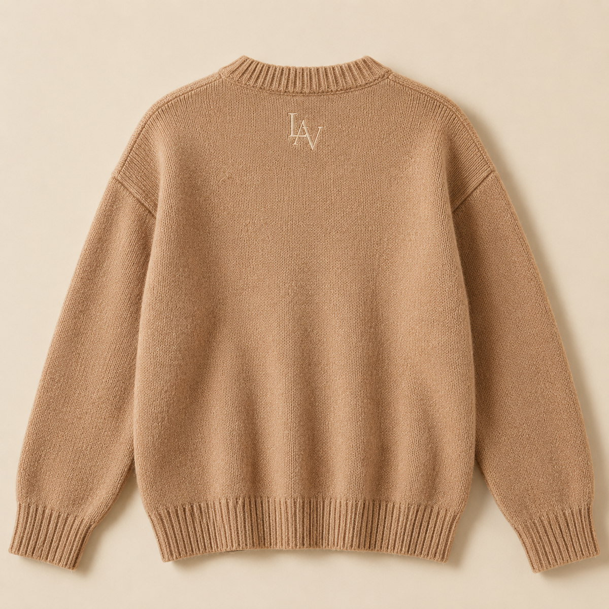 Strickpullover in Karamell