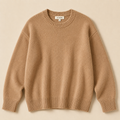 Strickpullover in Karamell